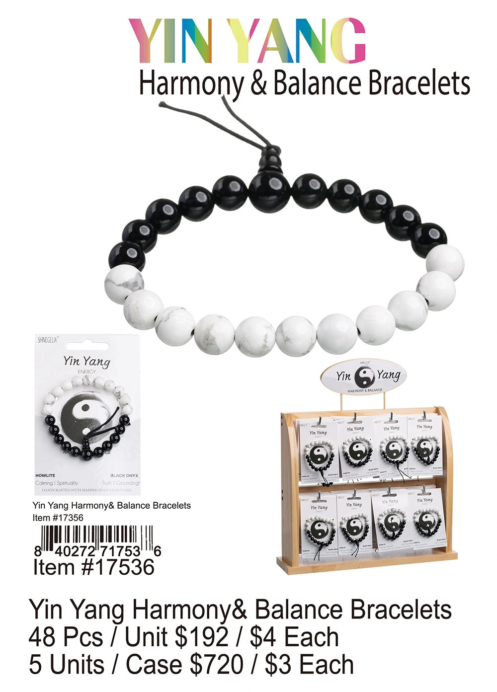 Ying Yang Harmony Balance Bracelets